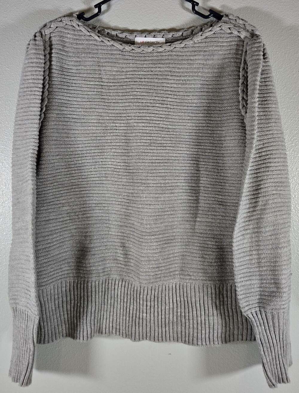 Liz Claiborne Women's Gray Sweater Size L